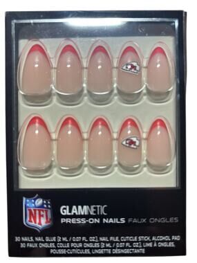 Kansas City Chiefs- Press On Nails-Glamnetic-New In Box